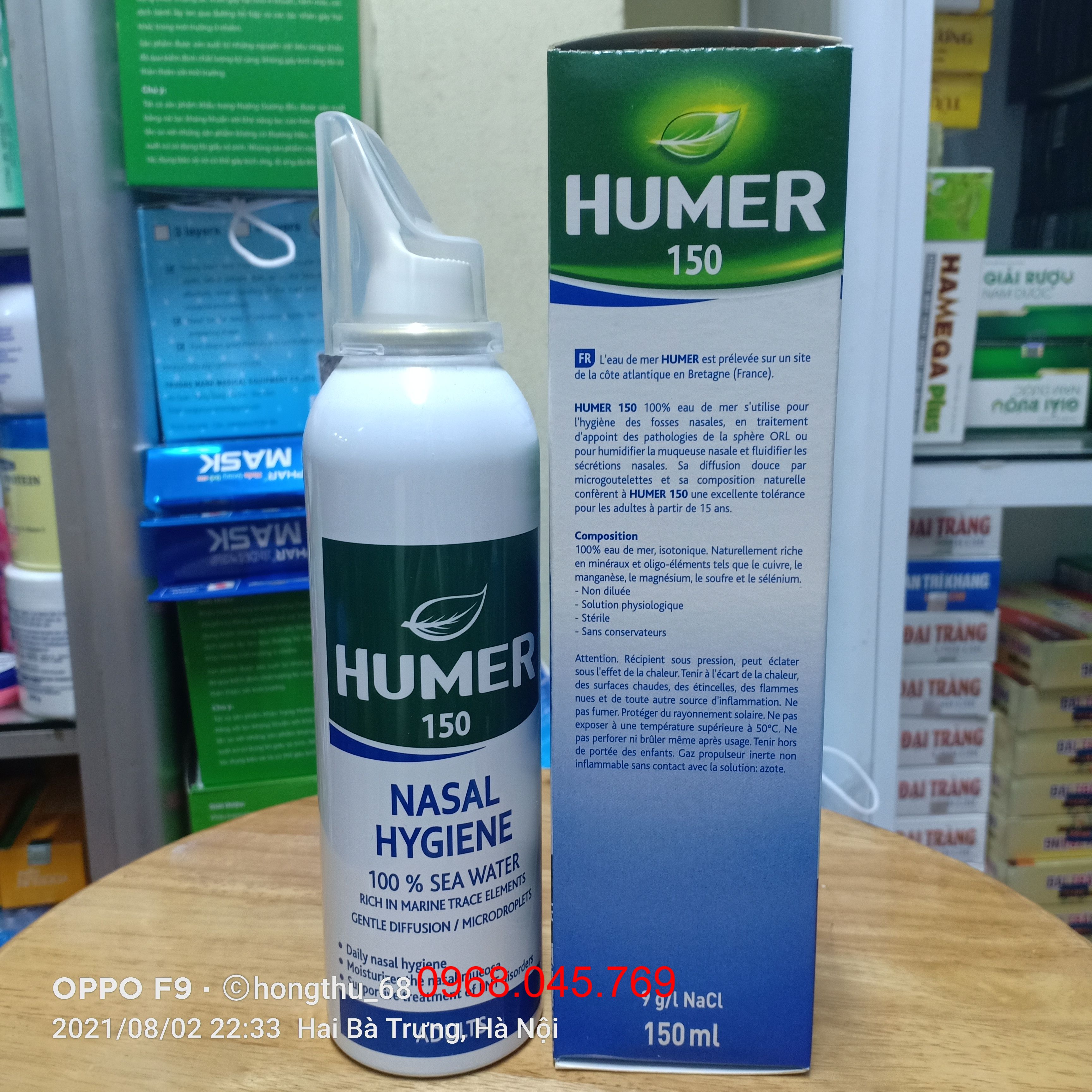 Humer dung dịch vệ sinh mũi - Lọ 150ml