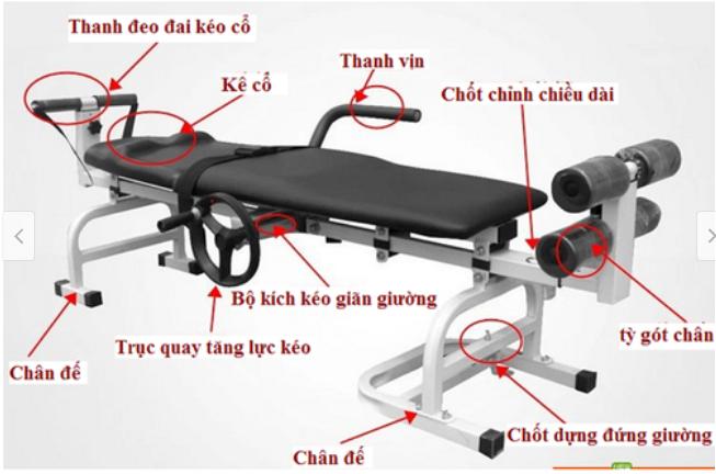 Giường kéo giãn cột sống lưng