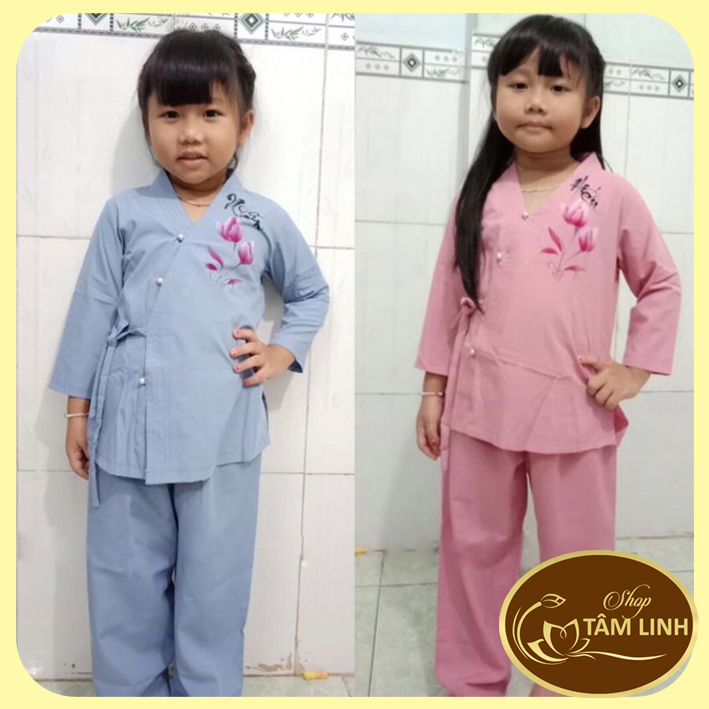 Đồ Lam Đi Chùa _Xéo Nơ Vẽ Bé