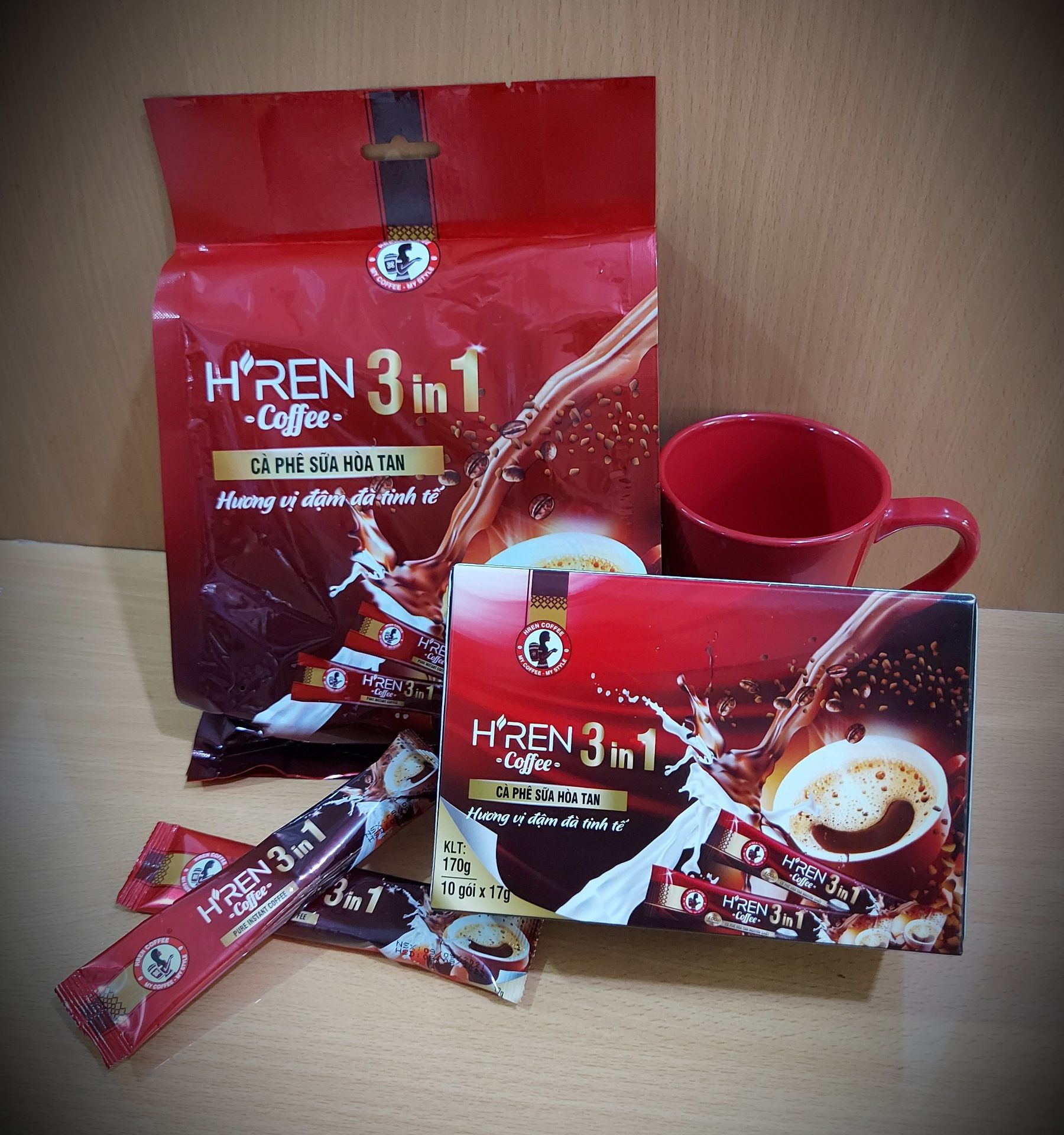 Cà Phê Sữa hòa tan Hren 3in1 17gram