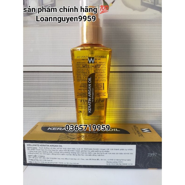 WELLMATE tinh dầu dưỡng tóc (60ml) - Chính Hãng