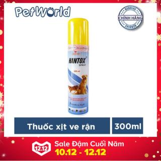 Thuốc Phun Xịt Ve, Ghẻ, Bọ Chét Chó Mèo Hanvet Hantox Spray 300ml thumbnail