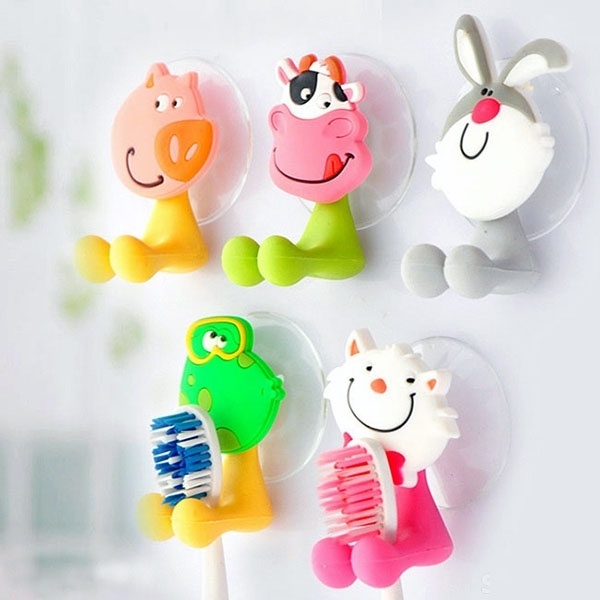 Combo 2 dụng cụ kẹp bàn chải hình thú ngộ nghĩnh