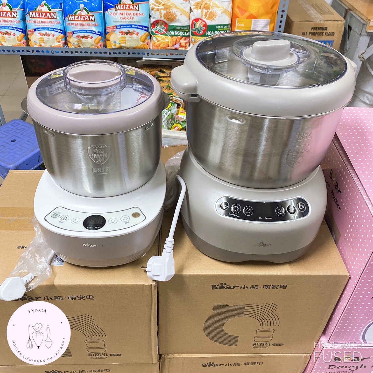 [Freeship + Quà Tặng 10k ]Máy nhồi bột trộn bột Bear hàng quốc tế 3.5L, 5L, 7L