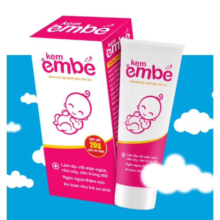 Kem Em Bé Hăm Da ,Chàm Sữa ,Muỗi Đốt Tuýp 20gr