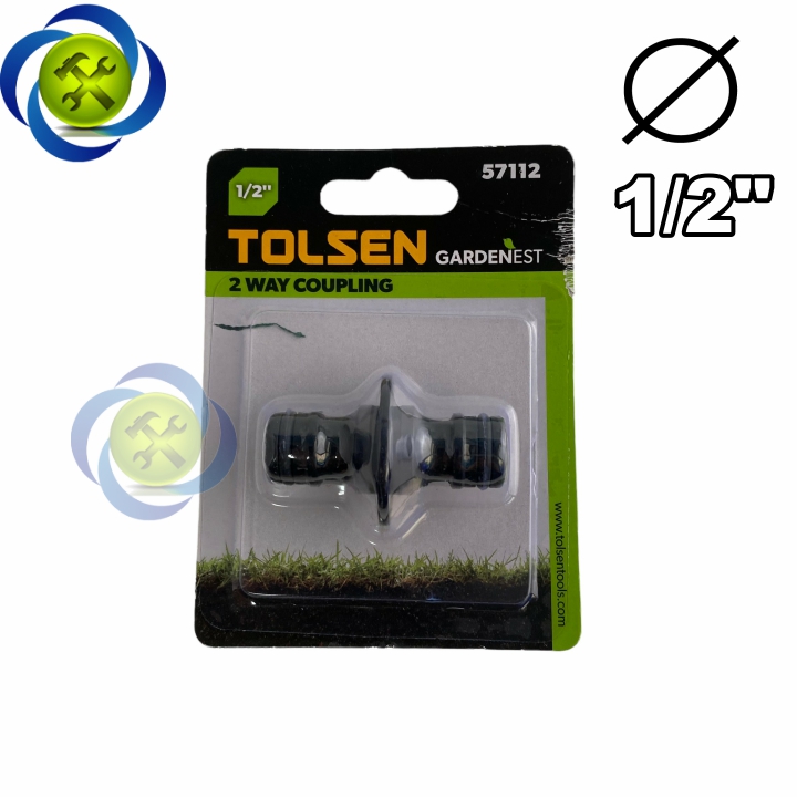 Khớp nối nhanh 2 đầu tolsen 57112 dùng cho ống 1/2"