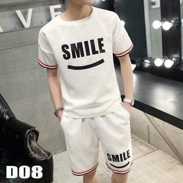 sét đồ thểt thao nam smile mẫu mới