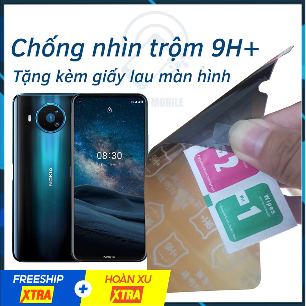 Dán chống nhìn trộm Nokia 8.3 5G - Dán cường lực dẻo nano