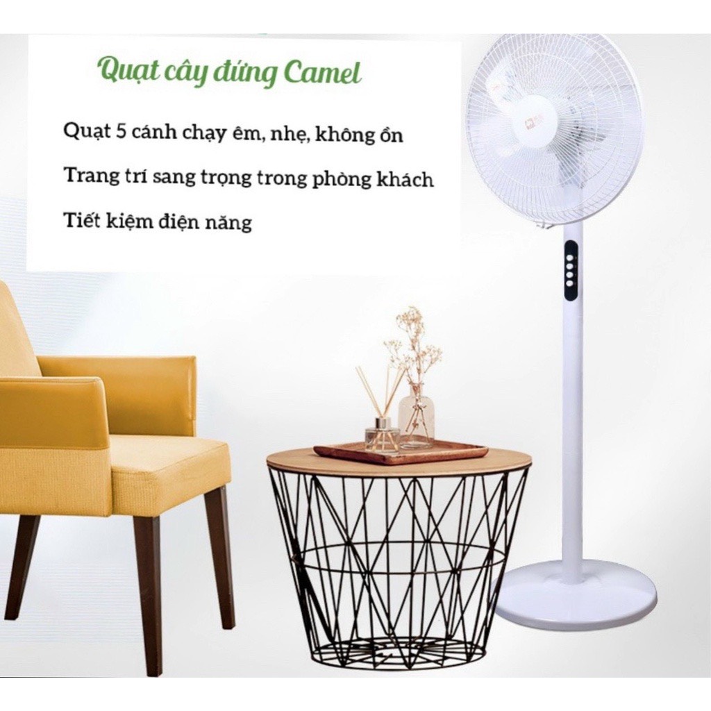 Quạt Cây Đứng CAMEL - Quạt 5 Cánh, Bảo Hành 12 Tháng