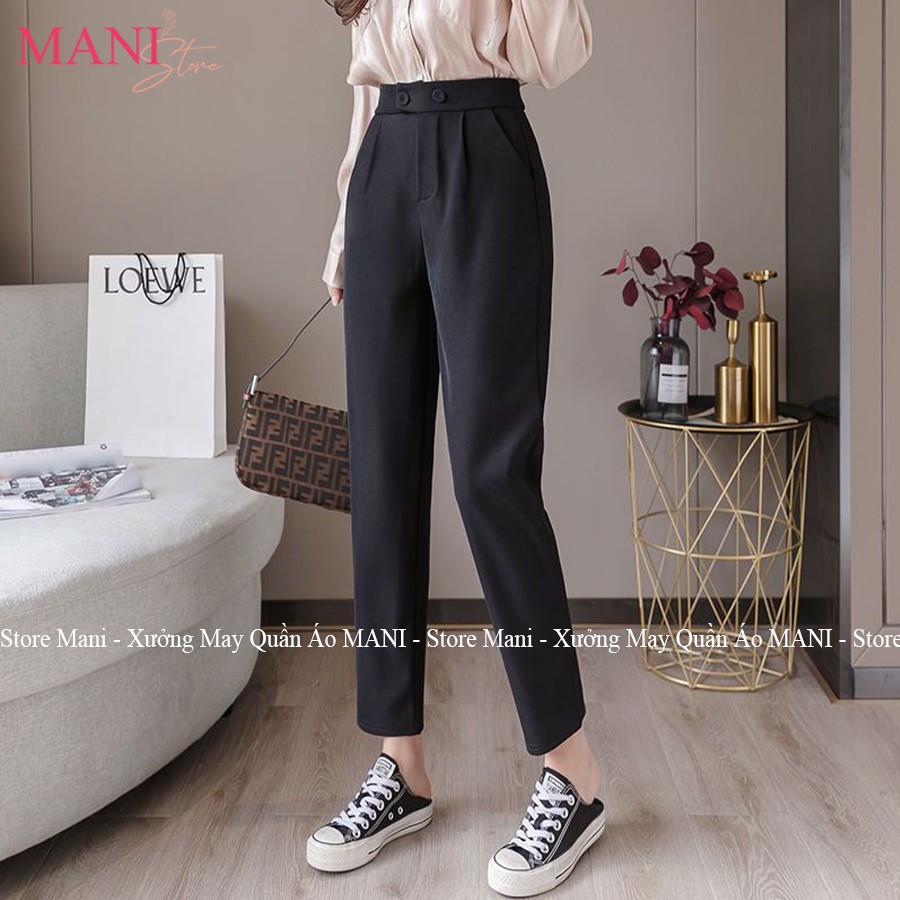 Quần Baggy nữ công sở cạp cao