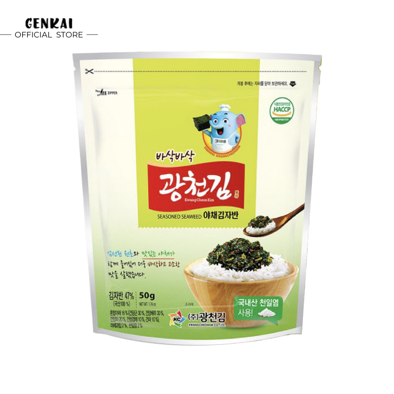 GENKAI Rong Biển Trộn Cơm Trẻ Em Rau Củ 50g