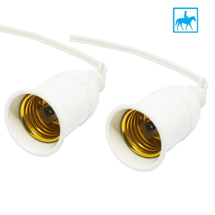 Bộ 9 Đuôi đèn E27 kín nước Trắng