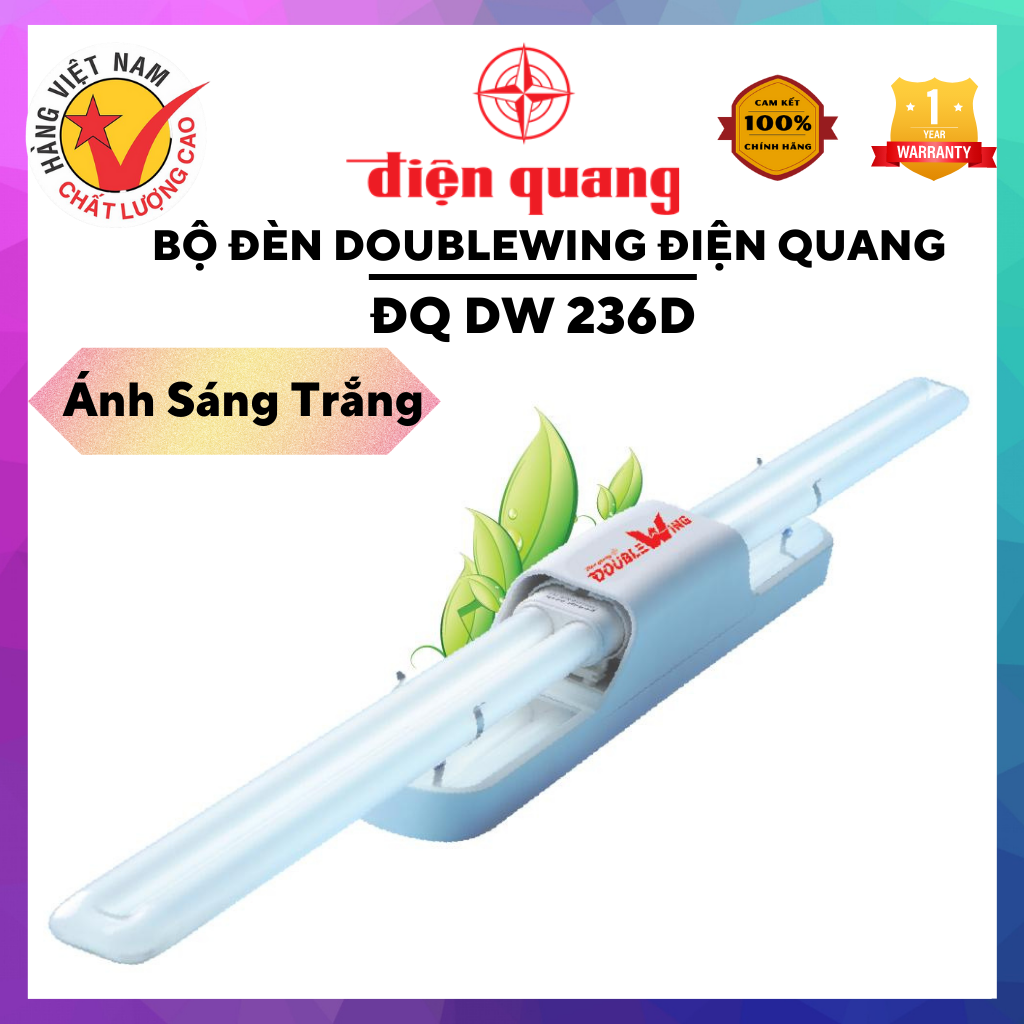 Bộ đèn Doublewing Điện Quang ĐQ DW 236D 2x36W ( Ánh sáng trắng )