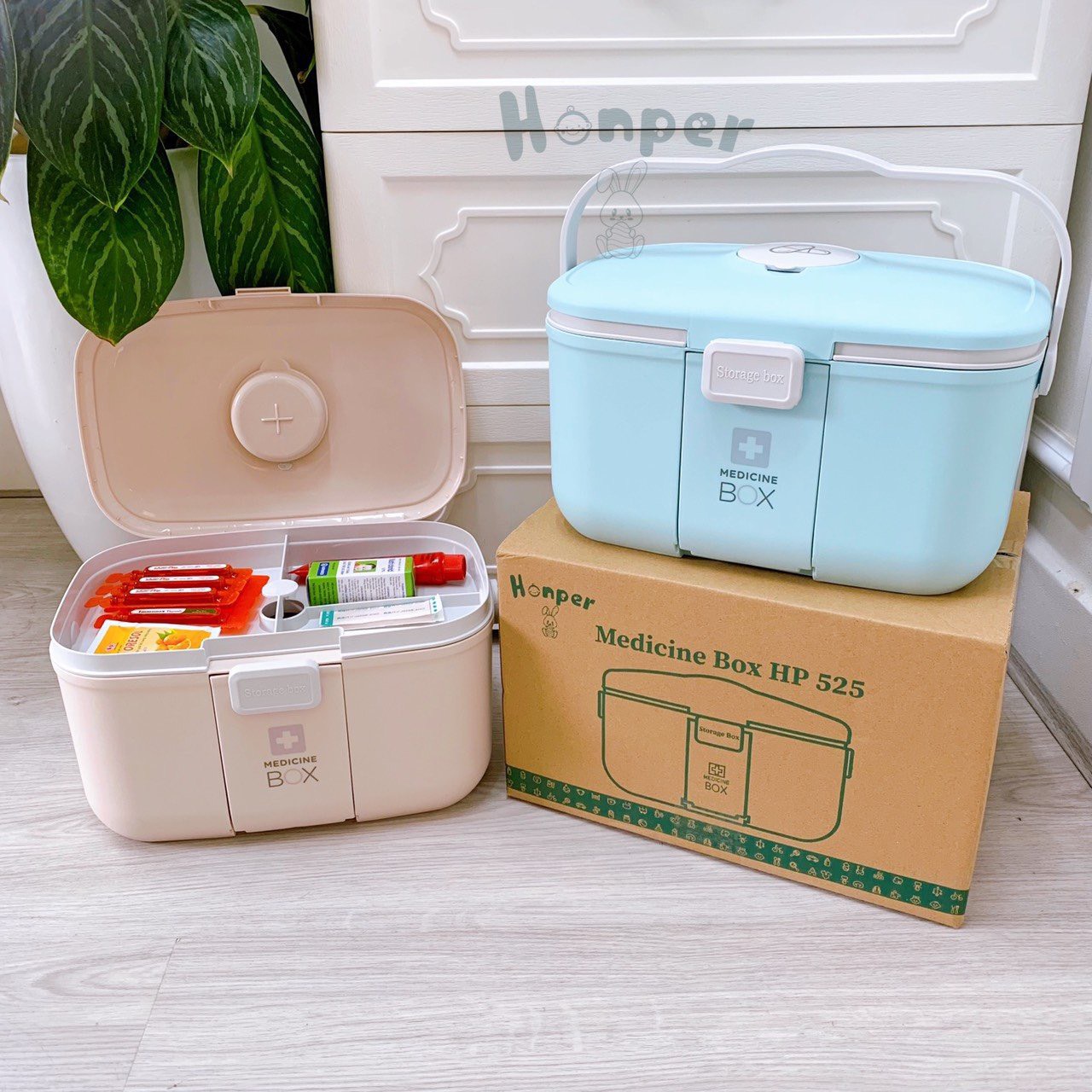 Hộp đựng thuốc/ dụng cụ chăm sóc Honper cho bé