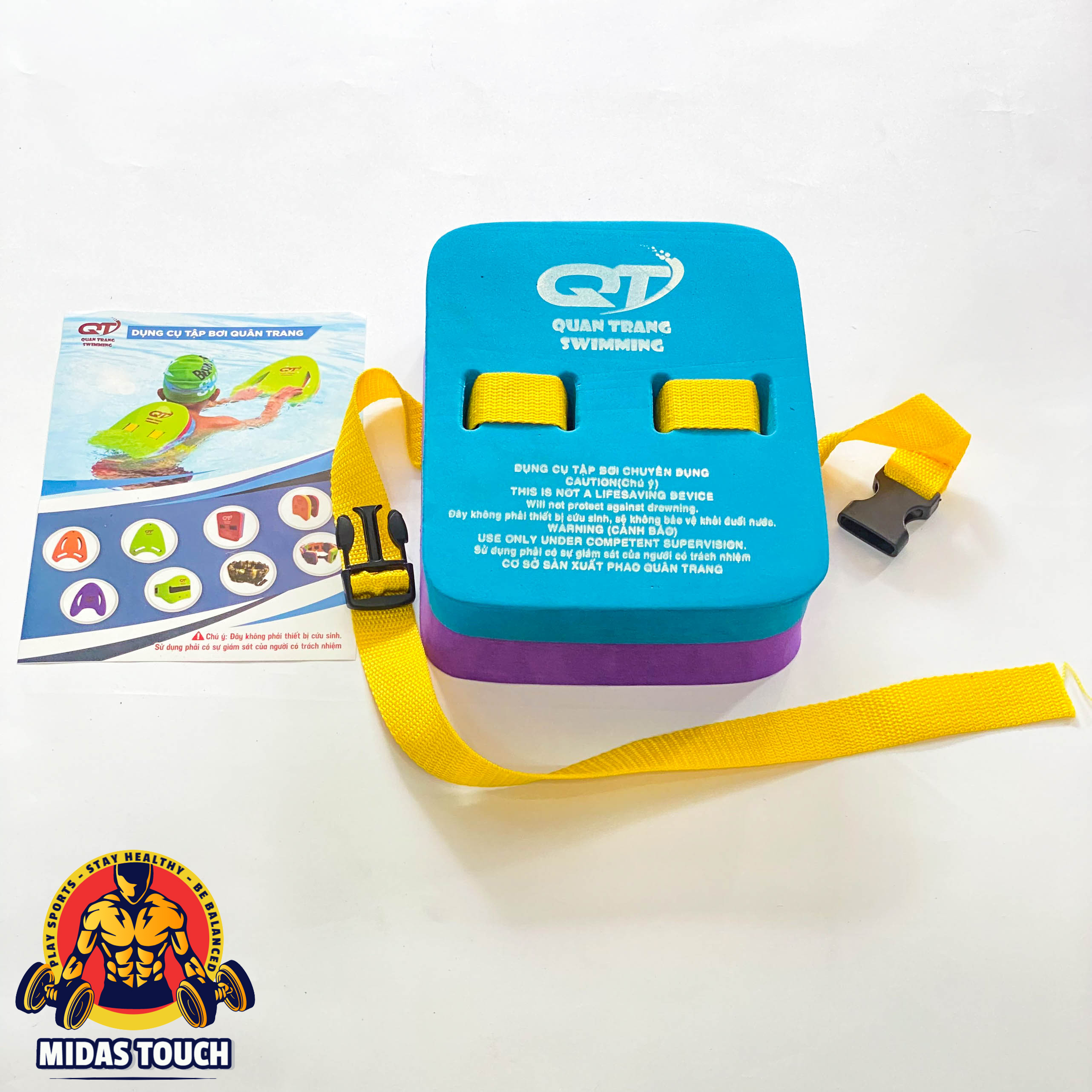 Phao Lưng Tập Bơi Trẻ Em Người Lớn - 2 loại Liền Khối và có thể Tách Lớp - Chất Liệu EVA Độ Nổi Cao Chống Cong Vênh