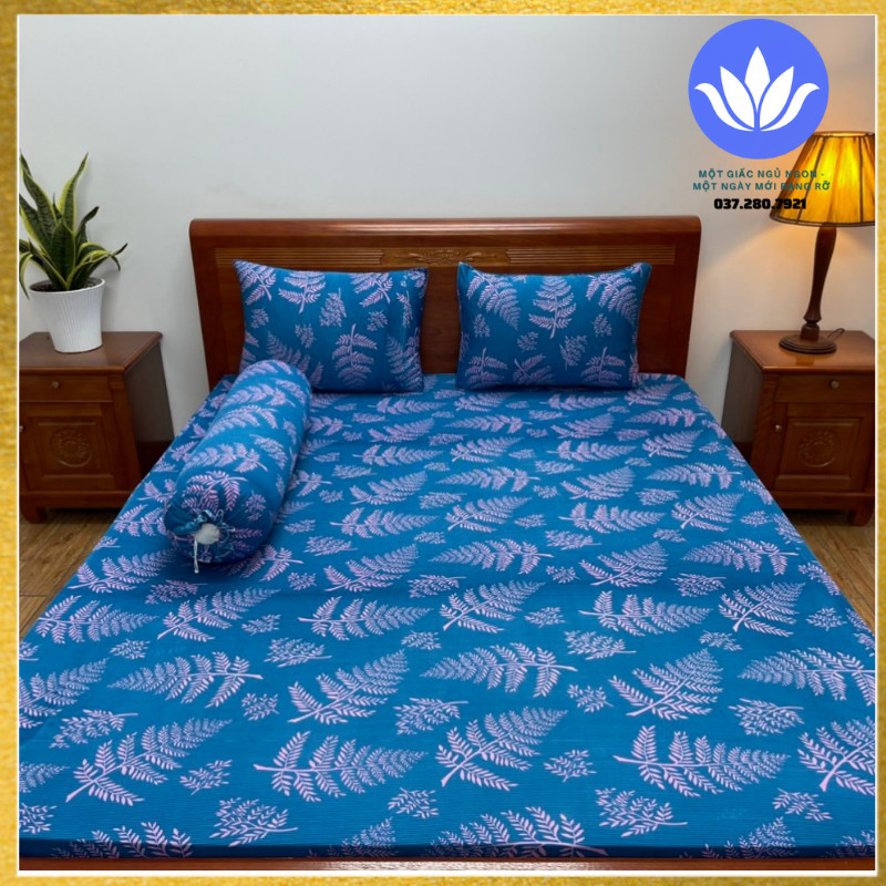 Ga/Drap lẻ thun lạnh in 3D HÀN QUỐC -CAO CẤP (size 1.4*2m nệm dưới 20cm)