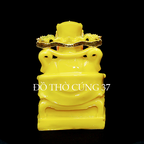 [ CAO 30 CM ] TƯỢNG ÔNG THẦN TIỀN MÀU VÀNG  [ COMPOSITE + BỘT ĐÁ]