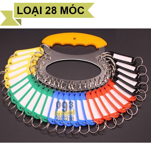 Móc Treo Giữ Chìa Khóa Móc Khóa Có Đánh Móc Treo Kèm Thẻ Ghi Nhớ, Tay Cầm Giữ Chìa Khóa Số 18 cái 28 cái