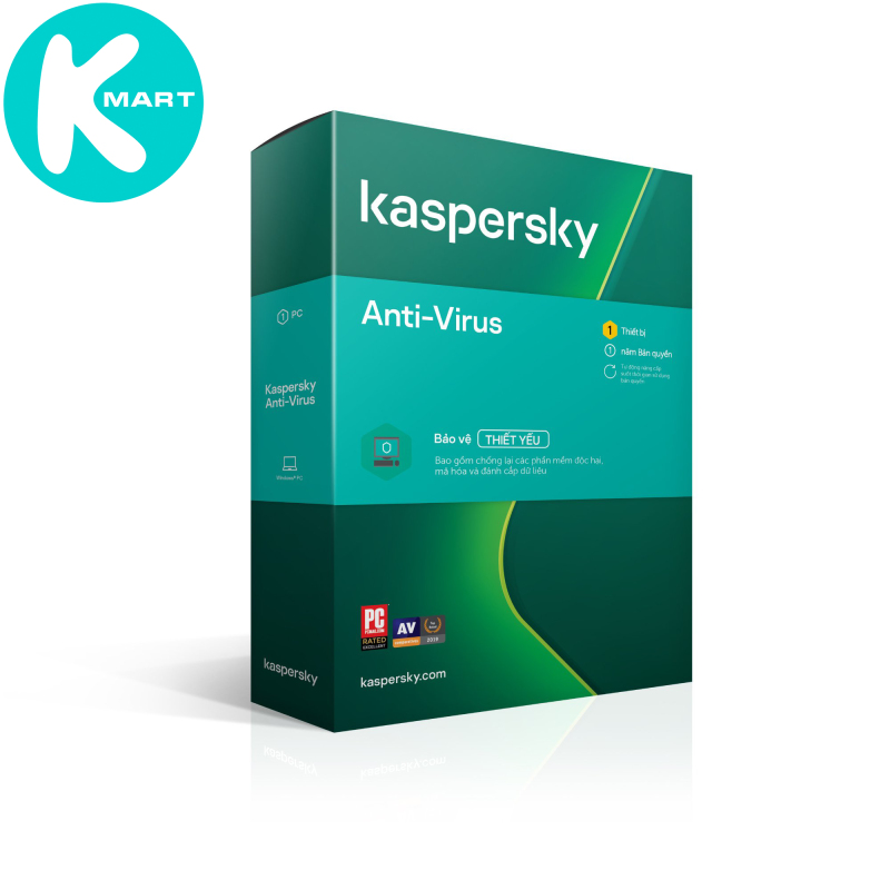 Bảng giá Phần mềm diệt Virus Kaspersky Antivirus 1PC máy tính - Hàng Chính Hãng Phong Vũ