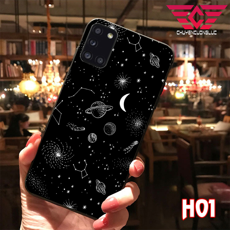 Ốp lưng samsung galaxy A31/ A51/ A71/ M51/ A02S/ A21S/ NOTE 10 LITE/ A50/ A70 BẰNG KÍNH IN HÌNH VŨ TRỤ NGÂN HÀ
