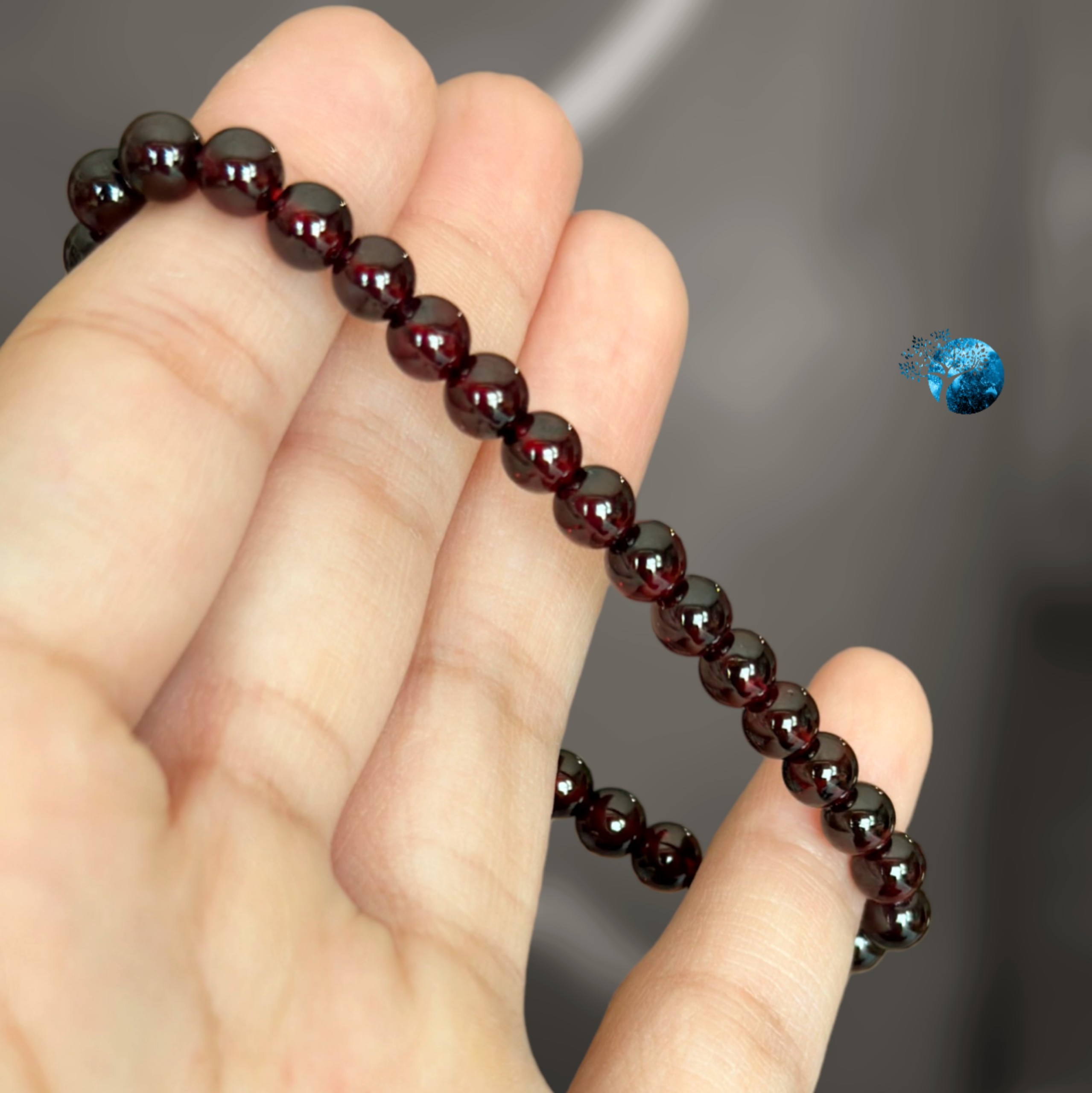 Vòng tay đá garnet 4.5mm