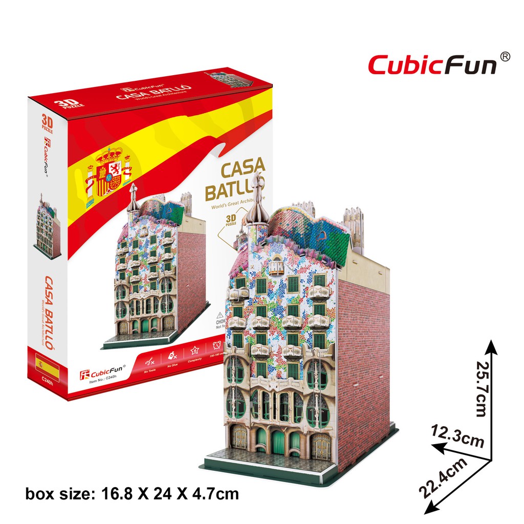 Mô hình giấy 3D CubicFun - Casa Batllo C240h