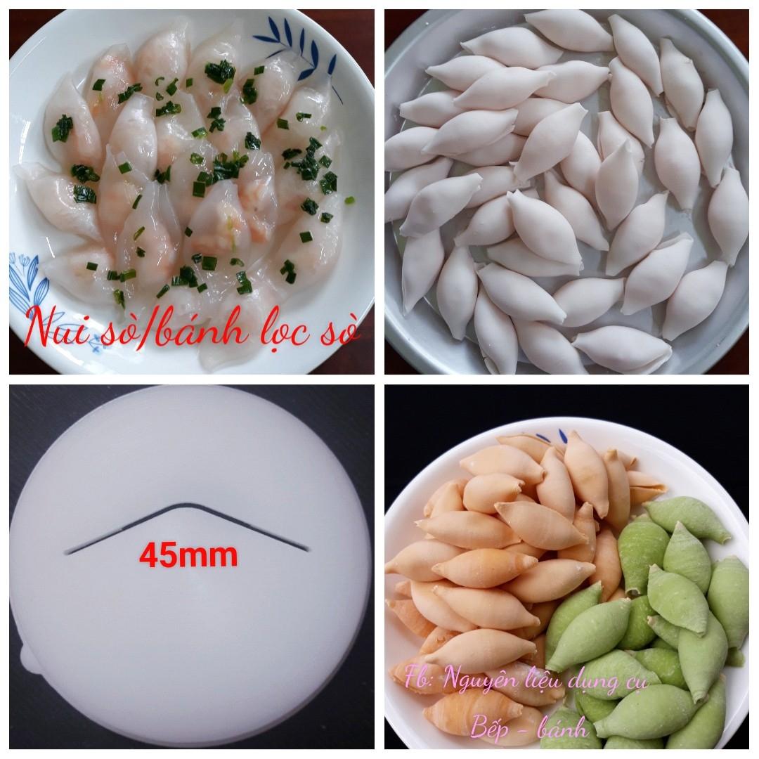 Khuôn nui sò to trơn, bánh lọc sò dùng cho máy làm mì Philips