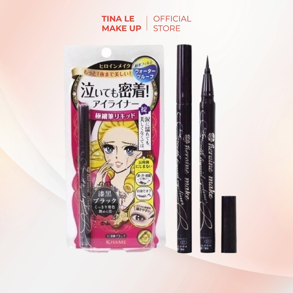 Kẻ mắt dạ kiss me heroine make smooth liquid eyeliner
