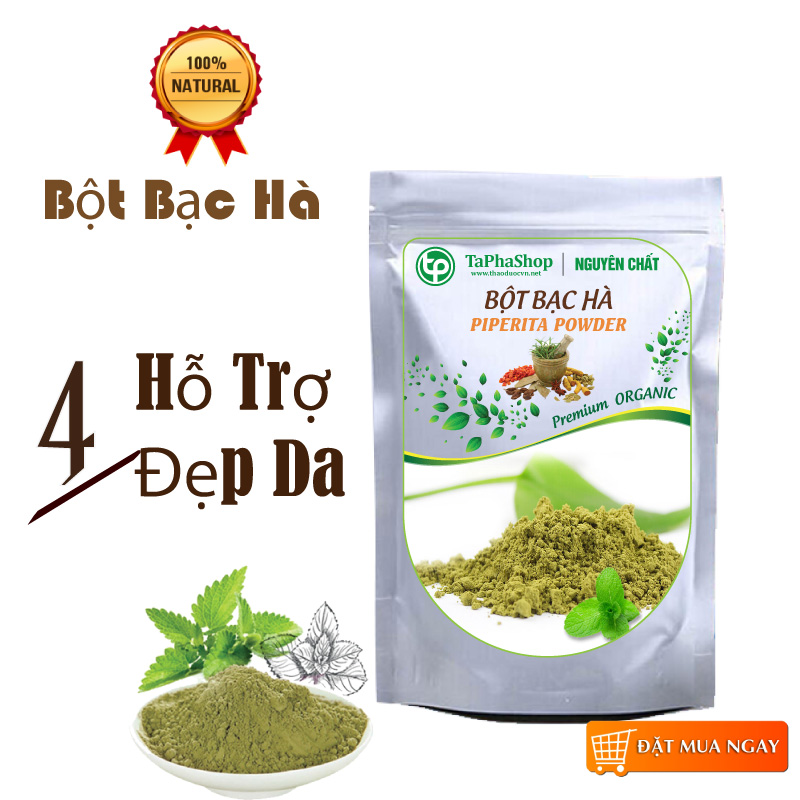 Bột bạc hà nguyên chất 200g - tấn phát - Hàng công ty chất lượng cao