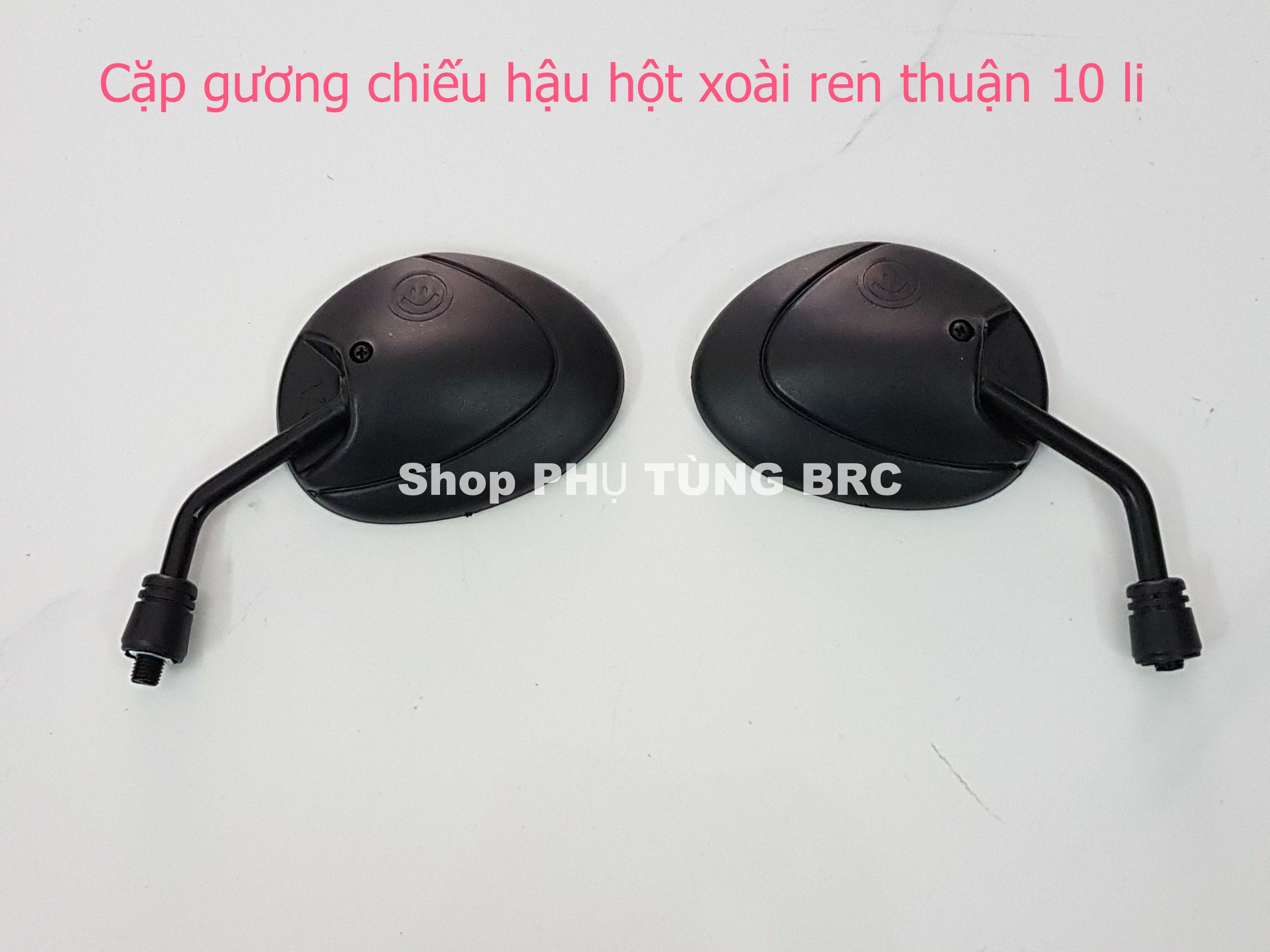 Cặp gương chiếu hậu hột xoài ( SL: 1 cặp gương trái, phải ren thuận 10 li)
