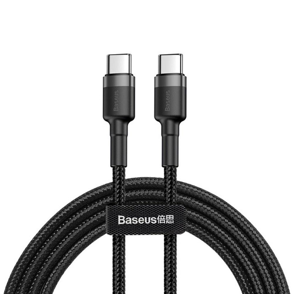 Baseus USB Type C to USB C Cable PD 60W 3A Fast Charger Cable for Macbook Huawei