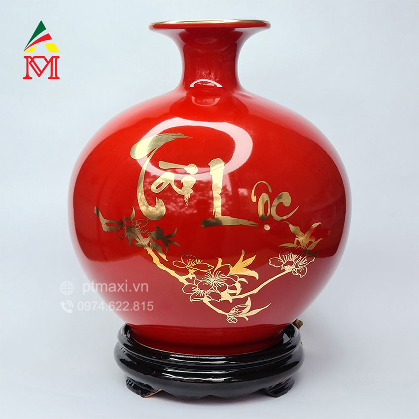 Bình Hút Lộc Tài Lộc Công Đào Đỏ
