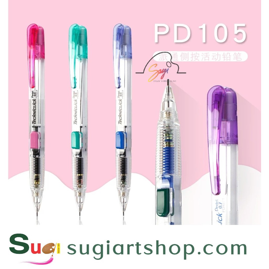 Bút chì bấm pentel pd105 - ngòi 0.5mm