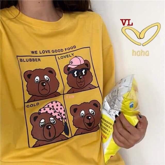 Áo phông bốn chú gấu BLA0319
