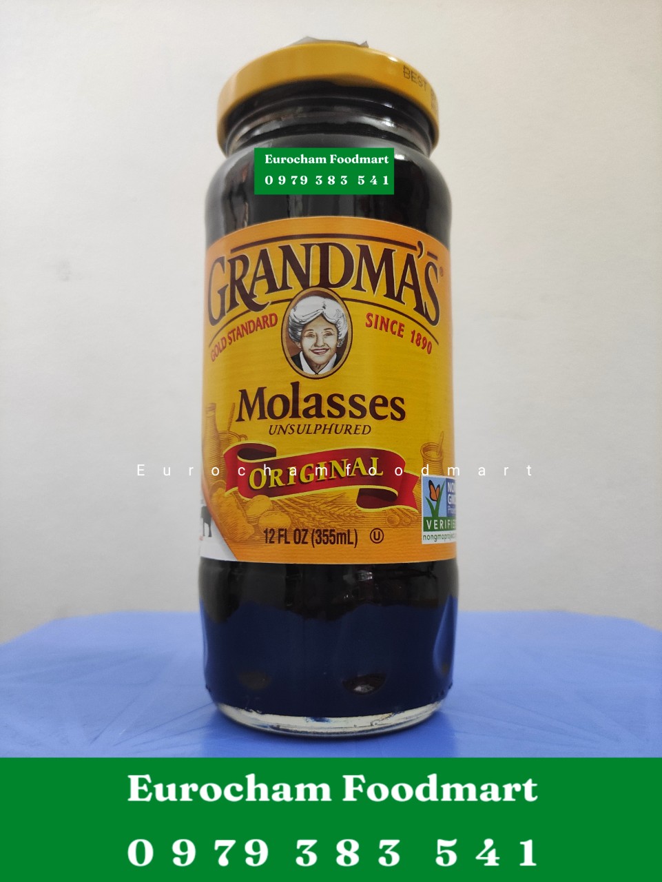 Molasses Original Syrup Siro Rỉ Mật Cốt Đường Đen Nguyên Chất 355M