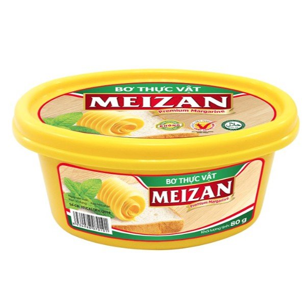 Bơ Thực Vật Meizan 80g dùng cho chế biến các món ăn, làm bánh