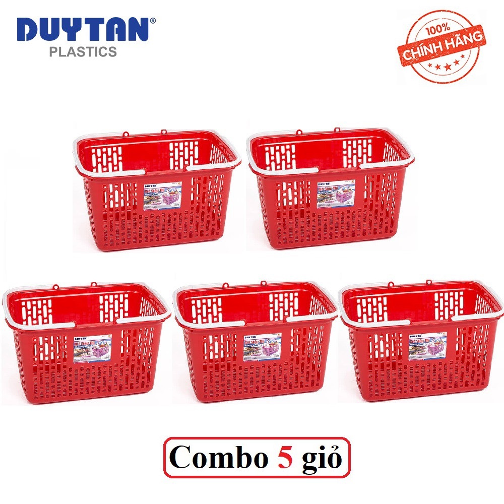 Combo 5 Giỏ Siêu Thị Duy Tân (45 x 28 x 25 cm) No.724