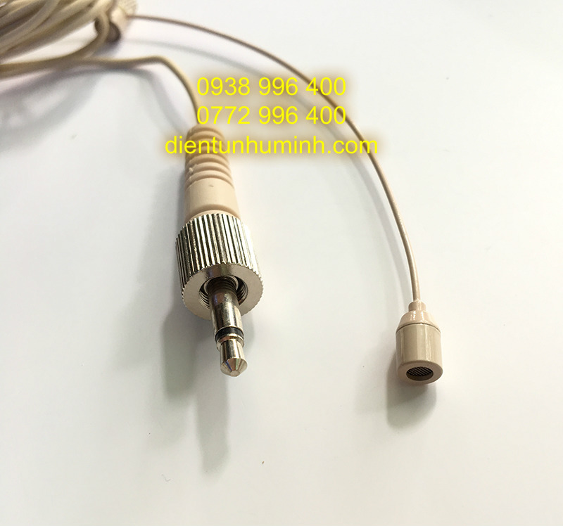 Micro Đeo tai Sennheiser 3.5mm vặn răng Trong