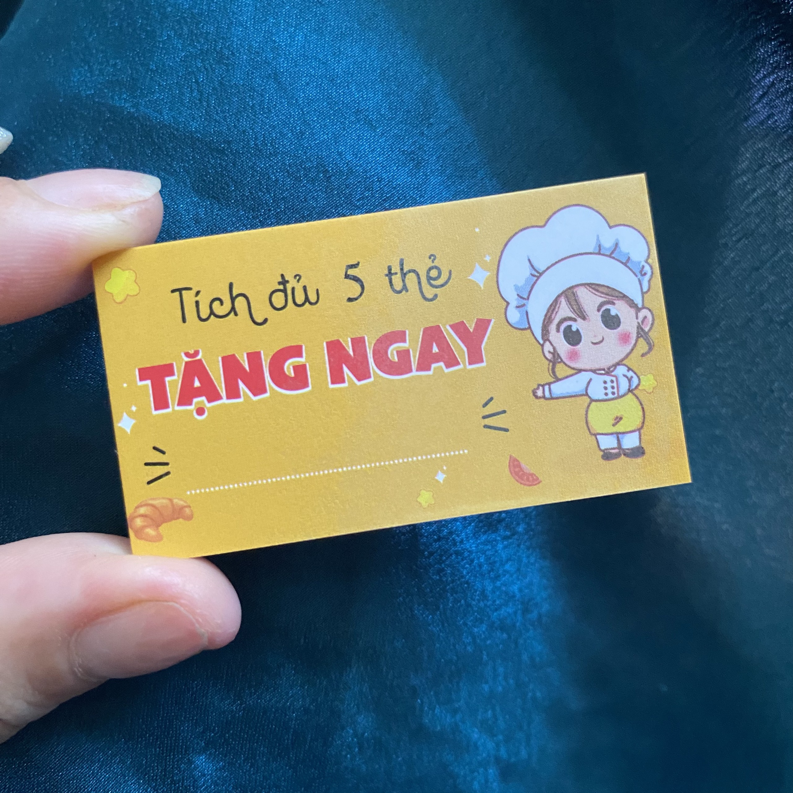 100 thẻ giấy tích điểm 3x5.4cm