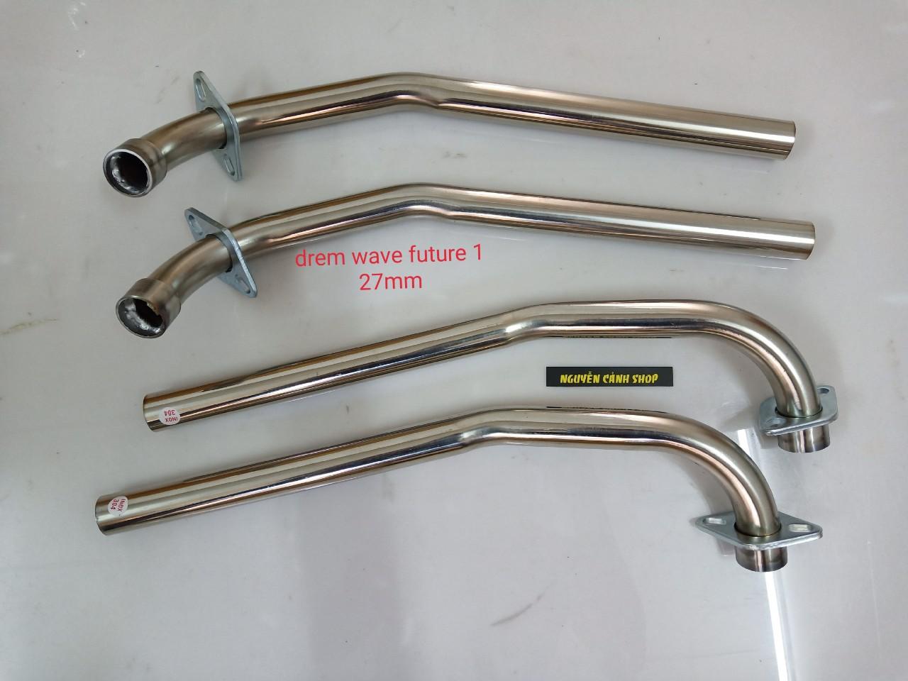 cổ pô wave drem inox 304 phi 27mm