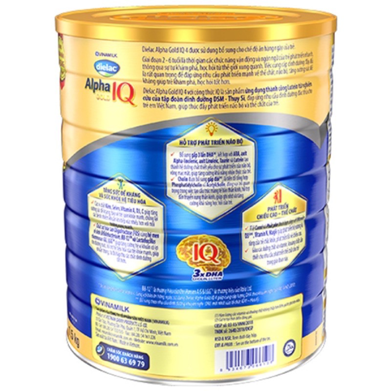 [Hoàn tiền 12%] Sữa Bột Dielac Alpha Gold IQ 3 1.4kg ( mẫu mới )