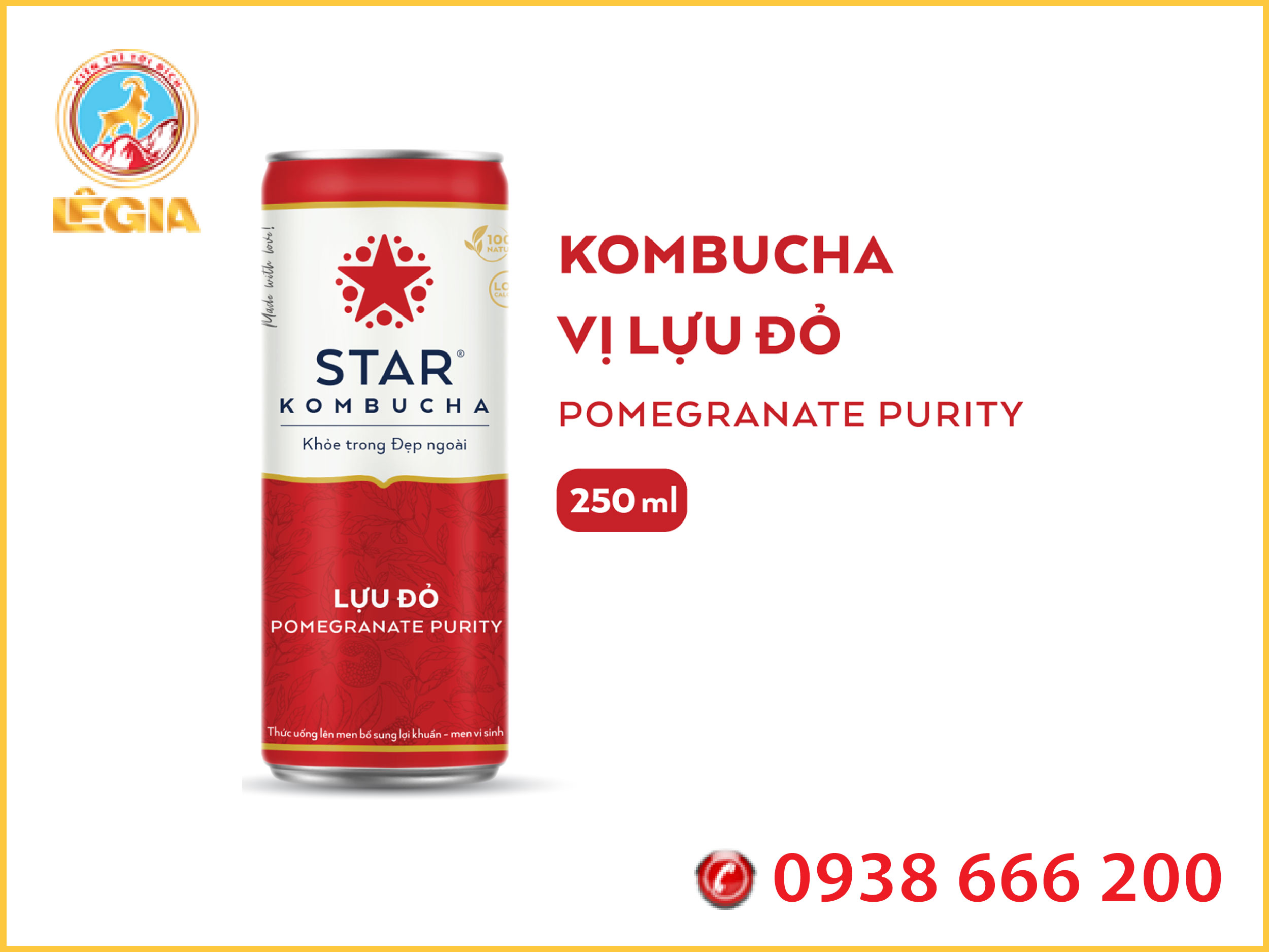 Nước Trái cây STAR KOMBUCHA Nhiều Vị 250ML