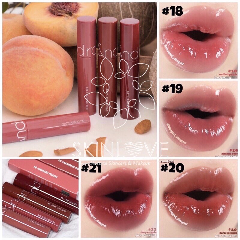 [HCM]Son Tint Bóng Lì Romand Juicy Lasting Tint