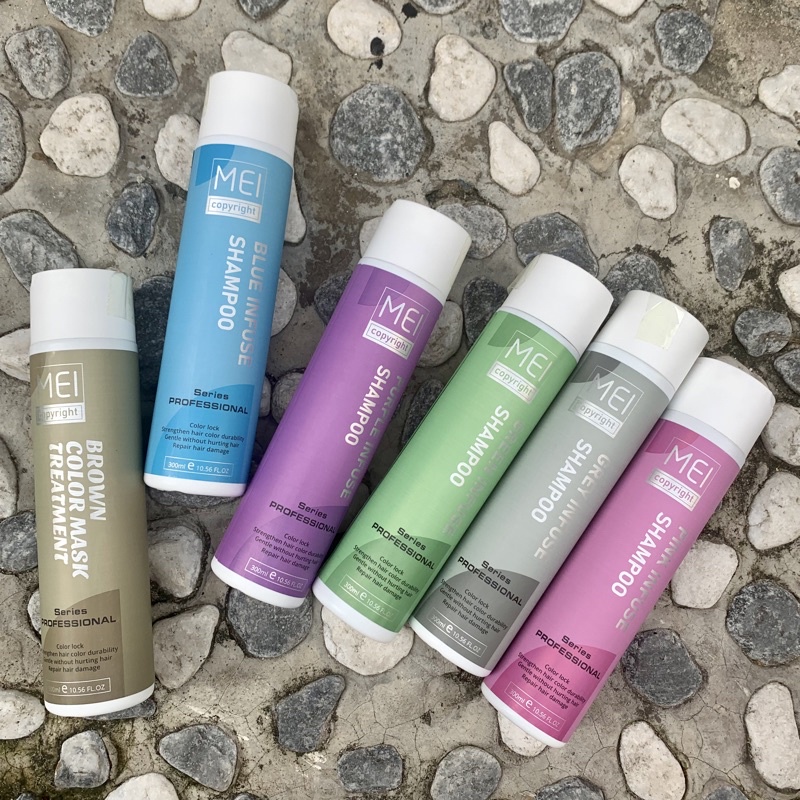 Dầu gội bù màu và tăng cường ánh sắc cho tóc nhuộm màu mei color shampoo 300ml