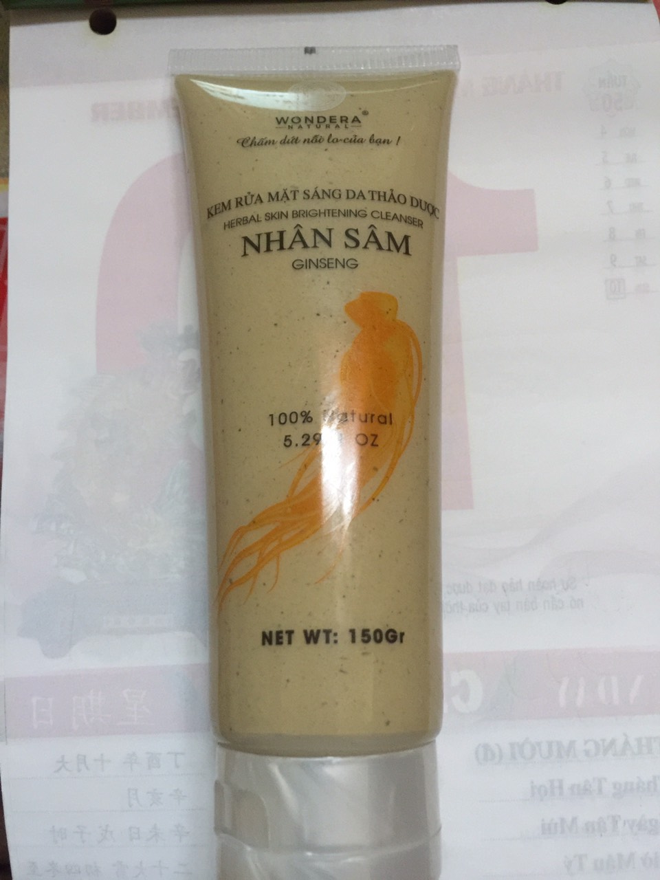 [HCM]Kem Rửa Mặt Sáng Da Thảo Dược Wondera 150g