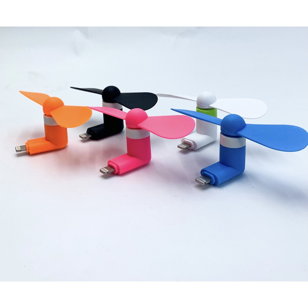 [HCM]Quạt mini 2 cánh cắm chân điện thoại iphone- chấn hưng