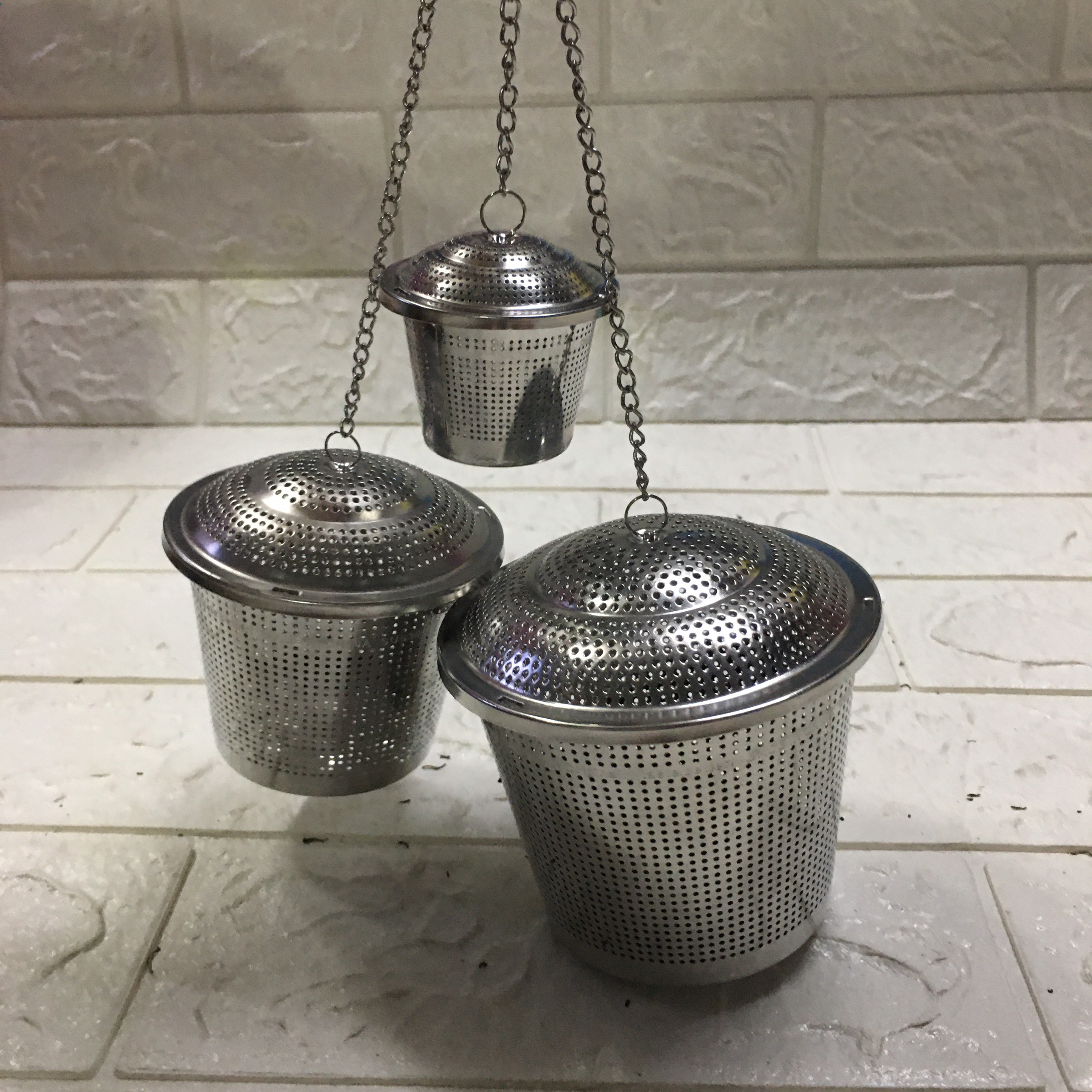 [HCM]Dụng cụ lọc trà thả ấm inox 304