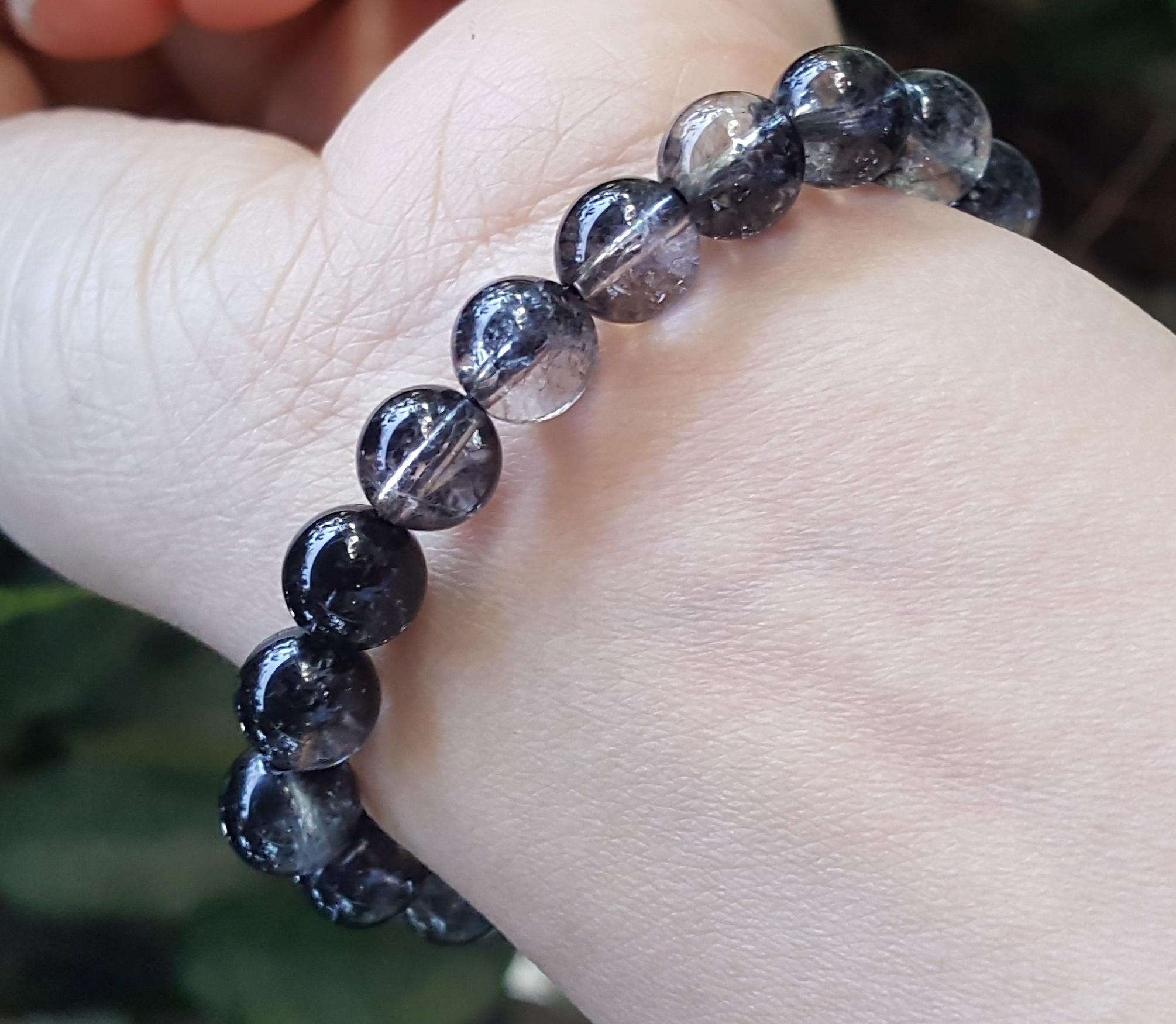 Vòng Đeo Tay Đá Thạch Anh Ưu Linh Đen