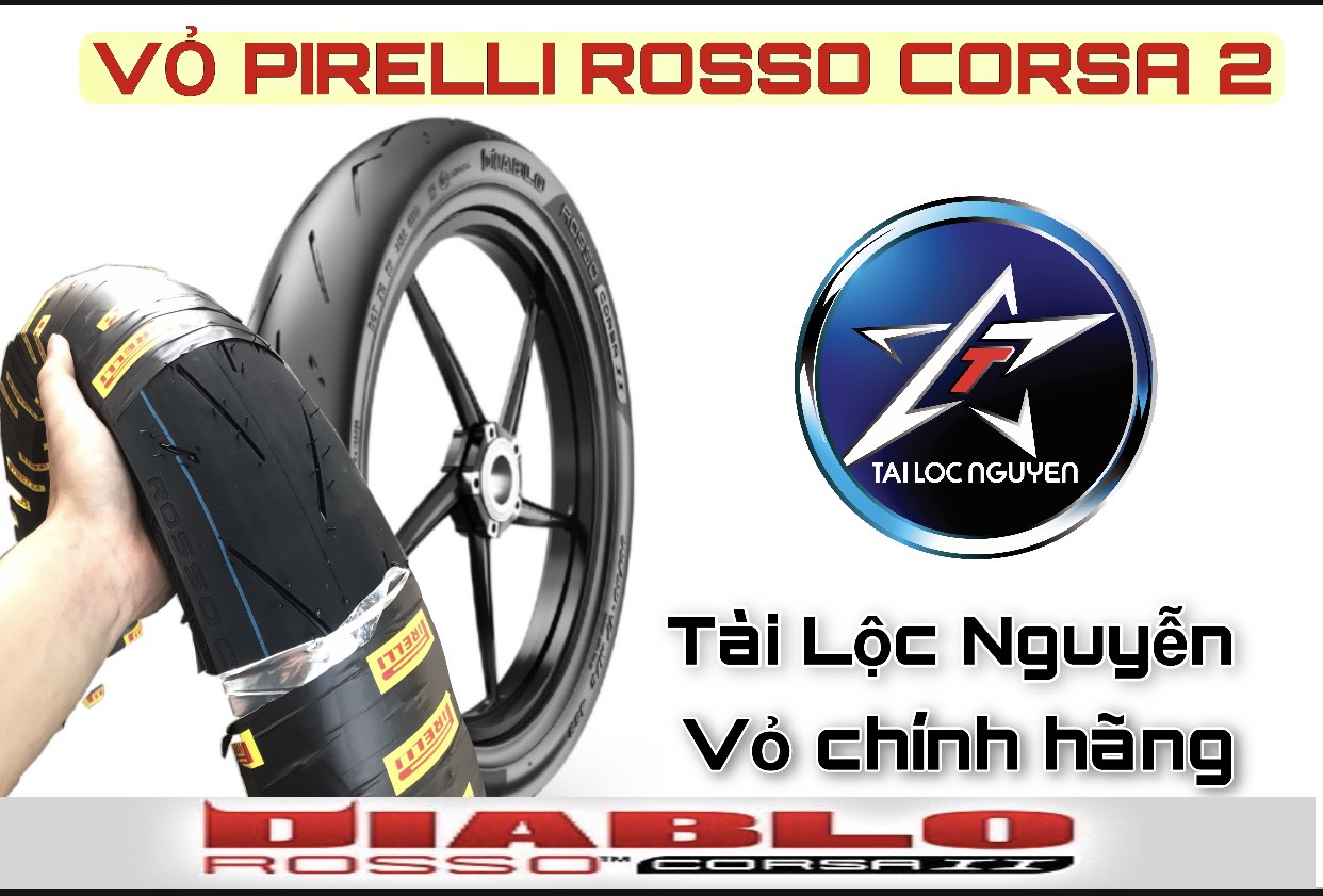 [HCM]VỎ PIRELLI GAI PIRELLI ROSSO CORSA 2 100/80-17
