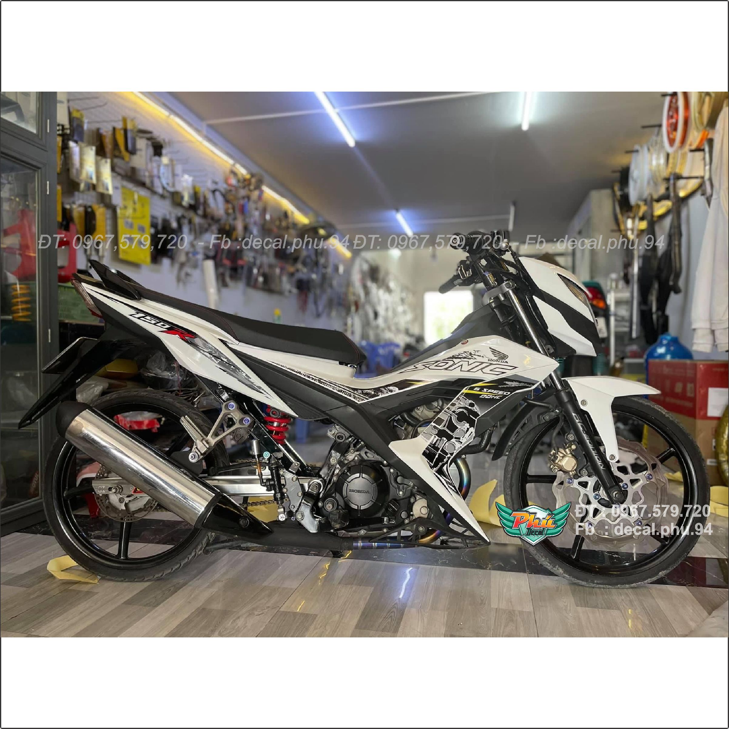 Tem Rời Sonic trắng đen (M)